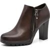 IF Fashion Scarpe da Donna Francesine Ricamo Tacco Grosso Pelle Sintetica CH1990