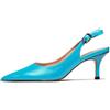 CHMILE CHAU Scarpe Tacchi Sandali Donna-Elegante Stiletto Donna-Stiletto-Sexy Tacco a spillo-Punta Chiusa-Festa-Lusso Moda Flangia Posteriore 39-CHC-19, 53 Turchese N, 36 EU