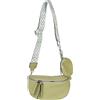 styleBREAKER Borsa a tracolla donna 2 pezzi a mezzaluna | Borsa a tracolla in similpelle 24x15x8,5 cm, tracolla 86-138 cm con motivo a rombi, zip a 2 vie, portamonete 11 cm