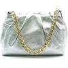 Superflybags Donna Borsa a Mano in vera Pelle con Tracolla in Catena Modello RACHEL 30x20x12 Made in Italy