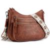 VIMUTI, Borsa a tracolla da donna in pelle, alla moda, con molte tasche, borsa da viaggio leggera, 29 cm x 9.5 cm x 21.5 cm