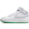 NIKE Jordan Scarpe Unisex per Bambini Court Borough Mid 2 (PSV) Three Quarter High, White Football Grey Stadium Green, 28.5 EU