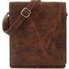 LEABAGS London Borsa a Tracolla in Pelle - Messenger Vintage Unisex - Piccola Borsa in Vera Pelle dallo Stile Casual ed Elegante - Crossbody per l'Uso Quotidiano