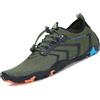 SAGUARO Scarpe da Scoglio per Uomo Donna Asciugatura Rapida Scarpette da Spiaggia Surf Traspirante Antiscivolo Scarpe Immersione, Ondulato Verde 45