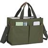 VASCHY Borsa Tote Donna Elegante - Borsa Università, Tracolla, Shopping, Mare, Viaggio, Lavoro, Ufficio, Scuola - Verde Militare