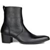 OSSTONE Stivaletto da uomo heel Chukka in pelle Stivaletti firmati Scarpe casual tacco Chelsea Stivali OS-VF1088-IT 8 nero