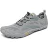 SAGUARO Scarpe Barefoot Minimaliste Uomo Donna Traspiranti Scarpe da Scogli Comode Leggere Scarpette Multisport per Trekking Trail Running Sport Acquatici Palestra, Grigio 40 EU