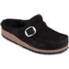 Birkenstock BUCKLEY (SHEARLING) - Sabot in pelle da uomo e da donna BIRKENSTOCK 38/BLACK-N