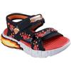 Skechers MEGA-CRAFT SANDALO unisex bambino Scarpe, Nero e rosso, 32 EU