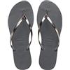 Havaianas - You Metallic, Sandali Comodi, Eleganti E Versatili, Cinturini Sottili Con Finitura Metallizzata, Tacco Piccolo, Donna