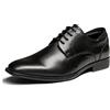 Bruno Marc Scarpe Uomo Eleganti Oxford Uomo Stringate Derby Basse Oxford Vintage Matrimonio da Lavoro per Feste,Size 44.5,Nero,SBOX221M