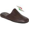 Falcade ciabatte Ciabatte pantofole uomo da camera Falcade Ross suola pelle scamosciata silenziosa sottopiede soft qualità italiana (Testa di moro, 40, Sistema Taglie Calzature EU, Adulto, Uomo, Numero, Media, 40)