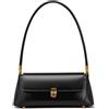 Mabecol Borsa Donna Elegante - Borsetta Vintage Piccola a Spalla con Tracolla Sottile, Stile Minimal Chic, per Serate, Feste, Cerimonie e Uso Quotidiano (Nero)