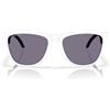Oakley Oo9289 Frogskins - Occhiali da sole rotondi ibridi, Bianco opaco/Grigio Prizm, 55 mm