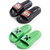 MINECRAFT Ciabatte Creeper e TNT in verde e nero | Calzature casual da bambino | Confezione da 2 ciabatte con faccia di Creeper ed elemento di gioco TNT | Merchandising