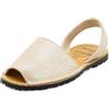 Avarca Sandali da donna in pelle Menorquina Scarpe estive in pelle scamosciata micro glitter