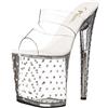 Pleaser - STARDUST-802, Sandali Donna, Color Trasparente (Clr/Clr), Talla 41