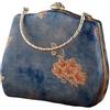 REIFOR Borsa Donna Borsa Vintage Da Donna Borsa Da Pranzo Fatta A Mano Cinese Borsetta Donna(C)