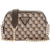 GUESS Donna G Wave Camera Crossbody Crossbody, LOGO MARRONE, One Size, Borsa a tracolla G Wave Camera