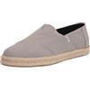 TOMS Men's Alpargata Rope 2.0 Espadrille, Drizzle Grey Recycled Cotton Slubby Woven, 43 EU