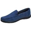Evoga Mocassini uomo casual eleganti estivi scarpe espadrillas Barca (42, A2 Blu)