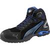 Puma Safety Rio Black Mid Scarpe da Lavoro da Uomo di Sicurezza S3 SRC Puntale in Alluminio Anti-Foratura Antiscivolo da Uomo, Nero, 10