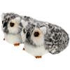 Onmygogo Pantofole 3D nuove per donna, uomo e bambino, pantofole invernali con animali pelosi, panda, orso