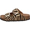 GRÜNLAND il benessere è naturale GRUNLAND ENNY CB0784 Cuoio zebrata Ciabatte Donna Anatomiche Fibbie re-Soft 37