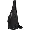 Waterfly Antifurto Zaino Monospalla Borse a Spalla Uomo Donna Sportivo Zaino a Tracolla Monospalla Borsello Petto Sling Bag per Scuola Lavoro Trekking Viaggio Uomo Tracolla