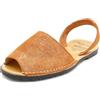Avarca Sandali da donna in pelle Menorquina Scarpe estive in pelle scamosciata micro glitter