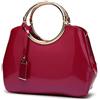 DEERWORD Donna Borse a Mano Borsa a Spalla Elegante Grandi Firmate Marca Tracolla Antifurto PU pelle 5376 1 pz Giuggiola Rossa