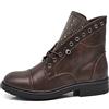 IF Fashion Stivaletti Stivali Invernali Scarpe da Donna Lacci Anfibi Strass IF163 Brown 37