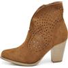 IF Fashion Scarpe da Donna Stivali Stivaletti Cowboy Western Camperos Texani 6652 camel N.40