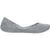 Melissa Women's Campana Papel 20 Closed Toe Ballet Flats, Silver Silver Glitter 50711, 41/42
