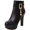 Bviennic Donna Inverno Festa Moda Plateau Heel Polacchine