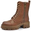 IF FASHION Stivali Stivaletti Anfibi Combat boots Scarpe da Donna Con Platform Zip Cerniera 6646 camel N.39