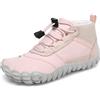 SAGUARO Scarpe Barfoot Bambini Scarpe Minimaliste Leggere Respirabile Scarpe da Trail Running per Trekking Scoglio, Rosa, 31 EU