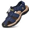 ZYLDK Sandali Sportivi Scarpe Estivi da Spiaggia per Uomo all'aperto Trekking Traspirante da Pescatore in Pelle Sandalo Acqua blue 43