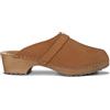 Vivisence Zoccoli Donna Nabuk, Suola in Legno, Punta Chiusa, Slip On Comodi per Uso Quotidiano, Marrone Chiaro,38