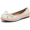 DREAM PAIRS Scarpe Basse Balletto Donna,Beige,41