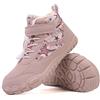 HICKMONBER Bambini Barefoot Stivali Invernali con Pianta Larga,Unisex-Bambini e Ragazzi Scarpe da Escursionismo Antiscivolo,Impermeabili Caloroso Mid Stivali da Neve Trekking Shoes Gr.28-38 EU