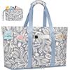 LUROON Borsa Mare Donna Grande XXL, Borsa Spiaggia Donna Famiglia Impermeabile con Zip, Borsa da Mare Beach Pieghevole Borsa Beach Tote Bag per Viaggio Spiaggia Piscina Vacanza