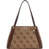 GUESS borsa a tracolla Karnilla Logo Girlfriend Carryall Latte Logo/Brown marrone chiaro