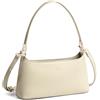 David Jones - Borsa a Spalla Donna - Borsa a Mano Sotto Braccio - Borsa a Tracolla Simil Pelle PU Piccola Borsa a Mano - Borsetta Città Elegante - Beige