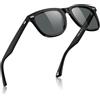 Carfia Occhiali da Sole Uomo Polarizzati Occhiali Sportivi UV400 Cat 3 per Golf Esterno Guida Pesca CA5356