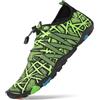 SAGUARO Scarpe da Immersione Donna Uomo Rapida Asciugatura Slittata Scarpette da Acqua per Nuoto Piscina Spiaggia Surf Verde 42 EU