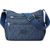 FORRICA Donna Borsa a Tracolla Tasche Multiple Borsa Crossbody Leggera Impermeabile Poliestere Borsa Messenger per Escursionismo Viaggio Blu