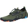 SAGUARO Scarpe da Sport Acquatici Uomo Donna Scarpette Scoglio Traspiranti Leggere Scarpe da Immersione per Piscina Spiaggia Canottaggio Mare Fiume Surf Vela Acqua Cycling, Verde, 40 EU