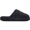 Fitflop Pantofole da Donna Iqushion D-Luxe Imbottite Teddy Slipper MulesShoe, Tutto Nero, 38 EU