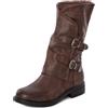 Toocool Stivali donna biker boots fibbie anfibi motociclista scarpe casual G620 [38,Marrone]